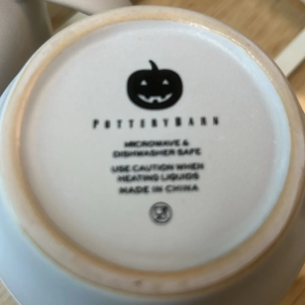Pottery Barn Ghost Mug (2)